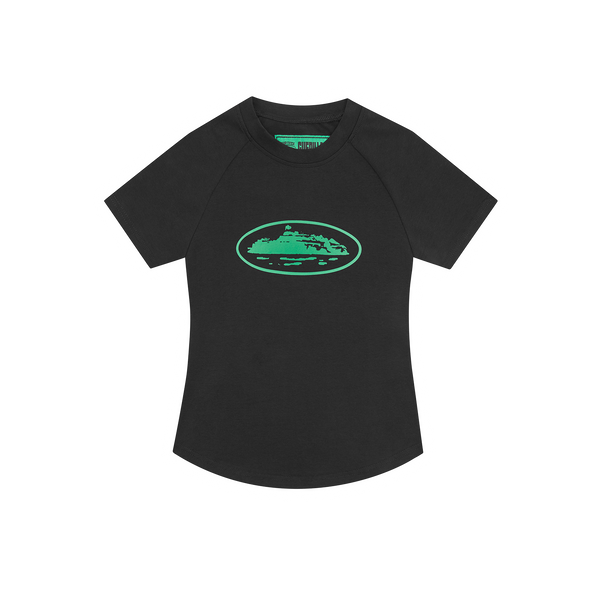 ALCATRAZ BABY TOP [BLACK & GREEN]