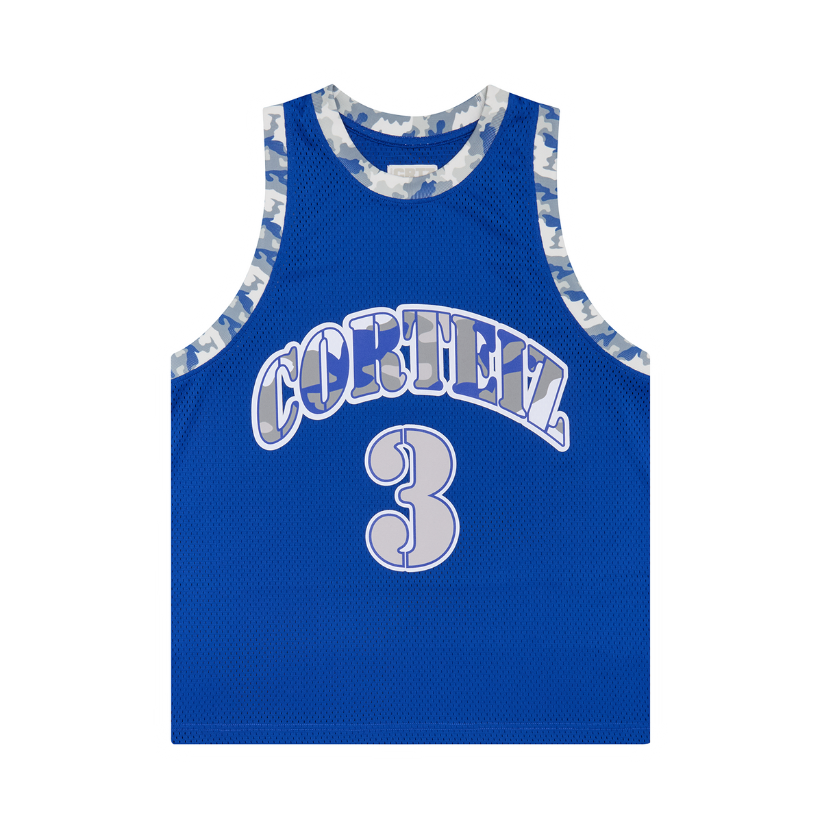 STENCIL CAMO BBALL JERSEY [ROYAL BLUE]