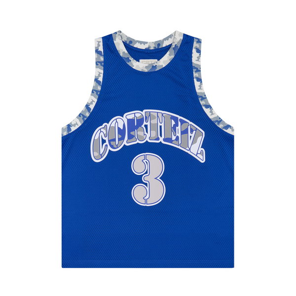 STENCIL CAMO BBALL JERSEY [ROYAL BLUE]