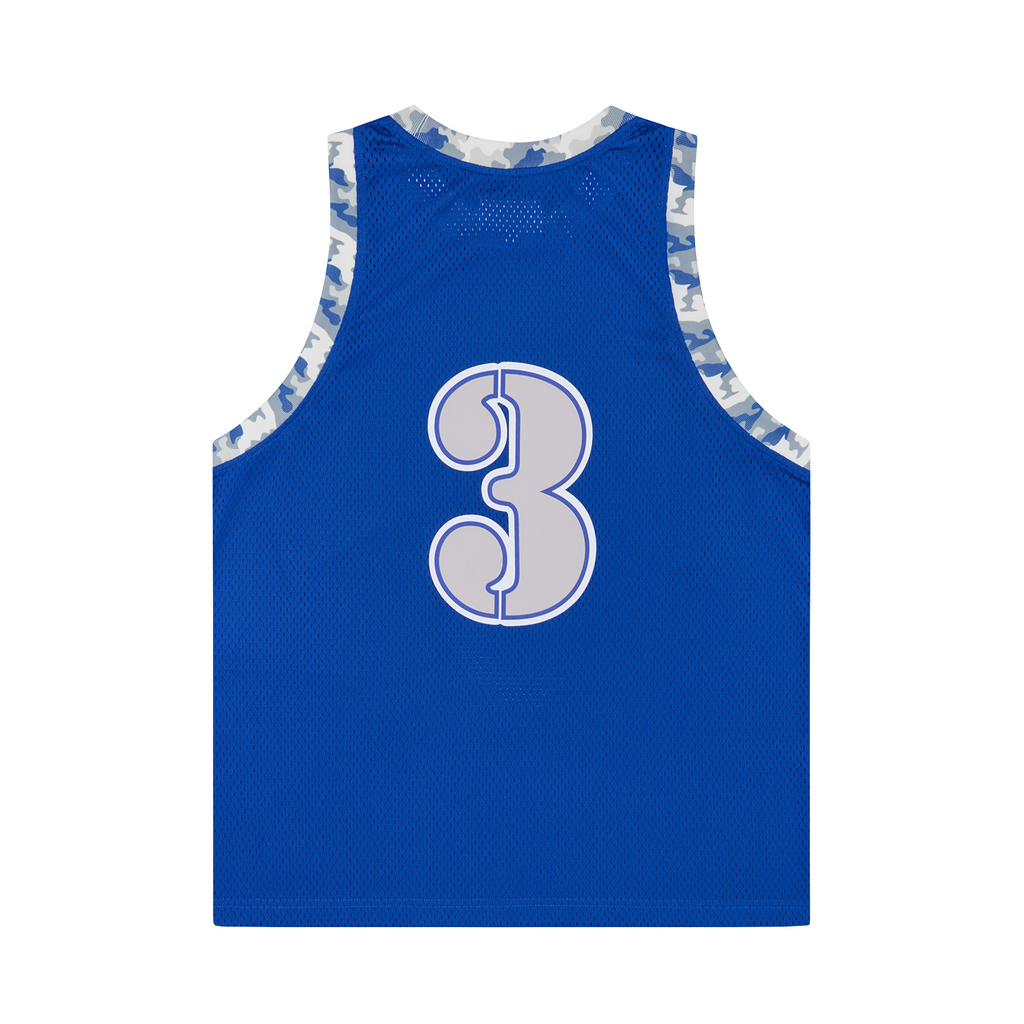 STENCIL CAMO BBALL JERSEY [ROYAL BLUE]
