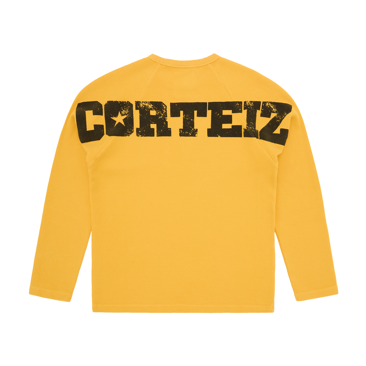 STAR RAGLAN WAFFLE THERMAL [YELLOW]