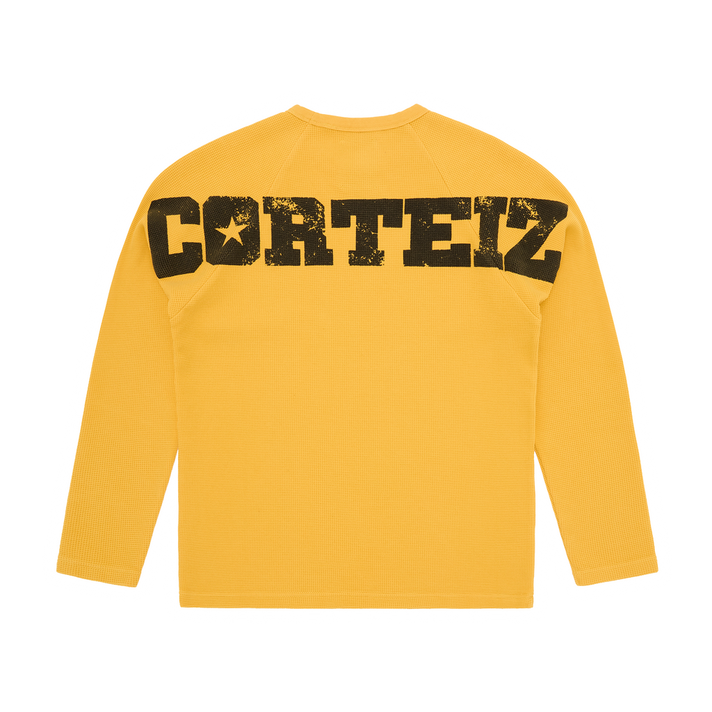 STAR RAGLAN WAFFLE THERMAL [YELLOW]