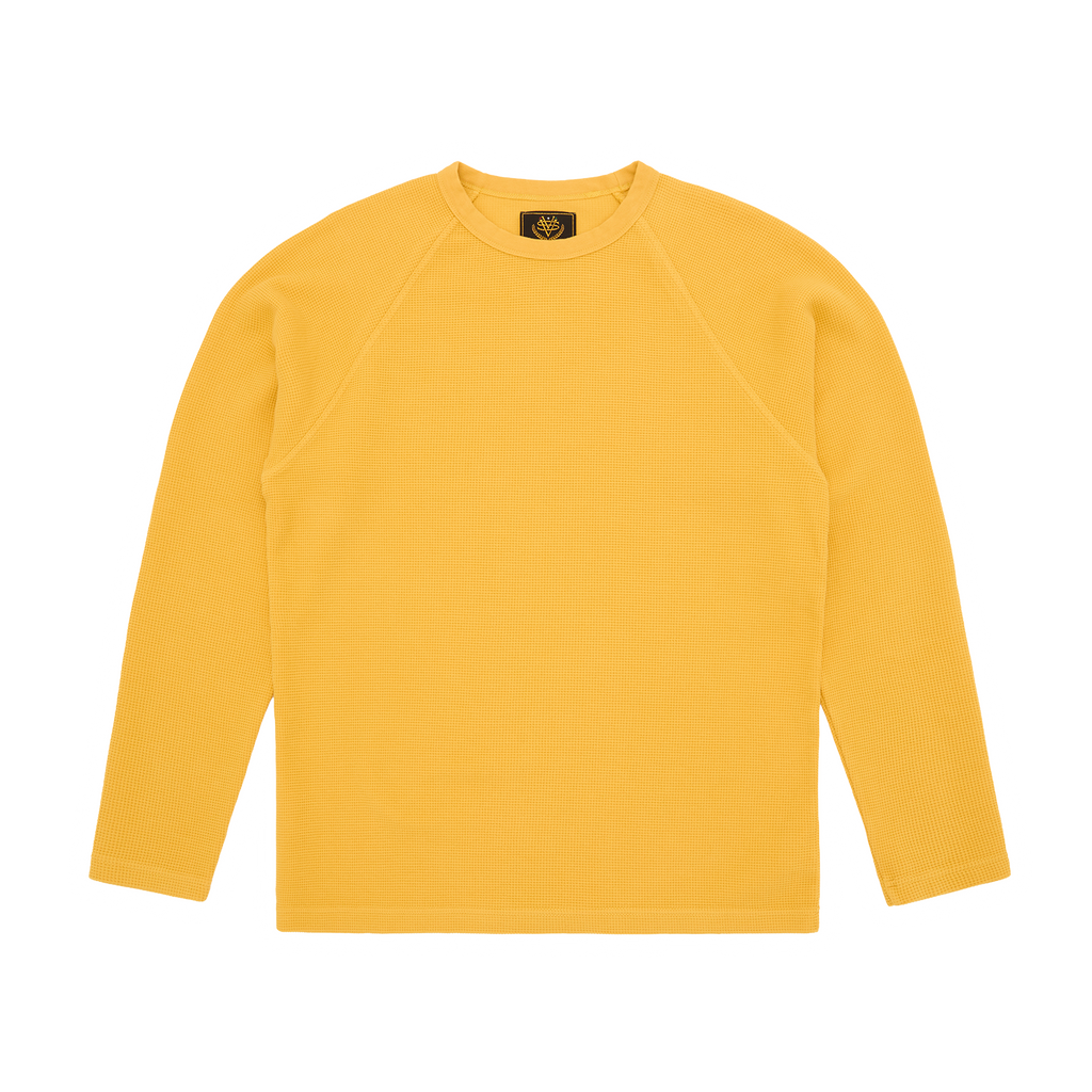 STAR RAGLAN WAFFLE THERMAL [YELLOW]