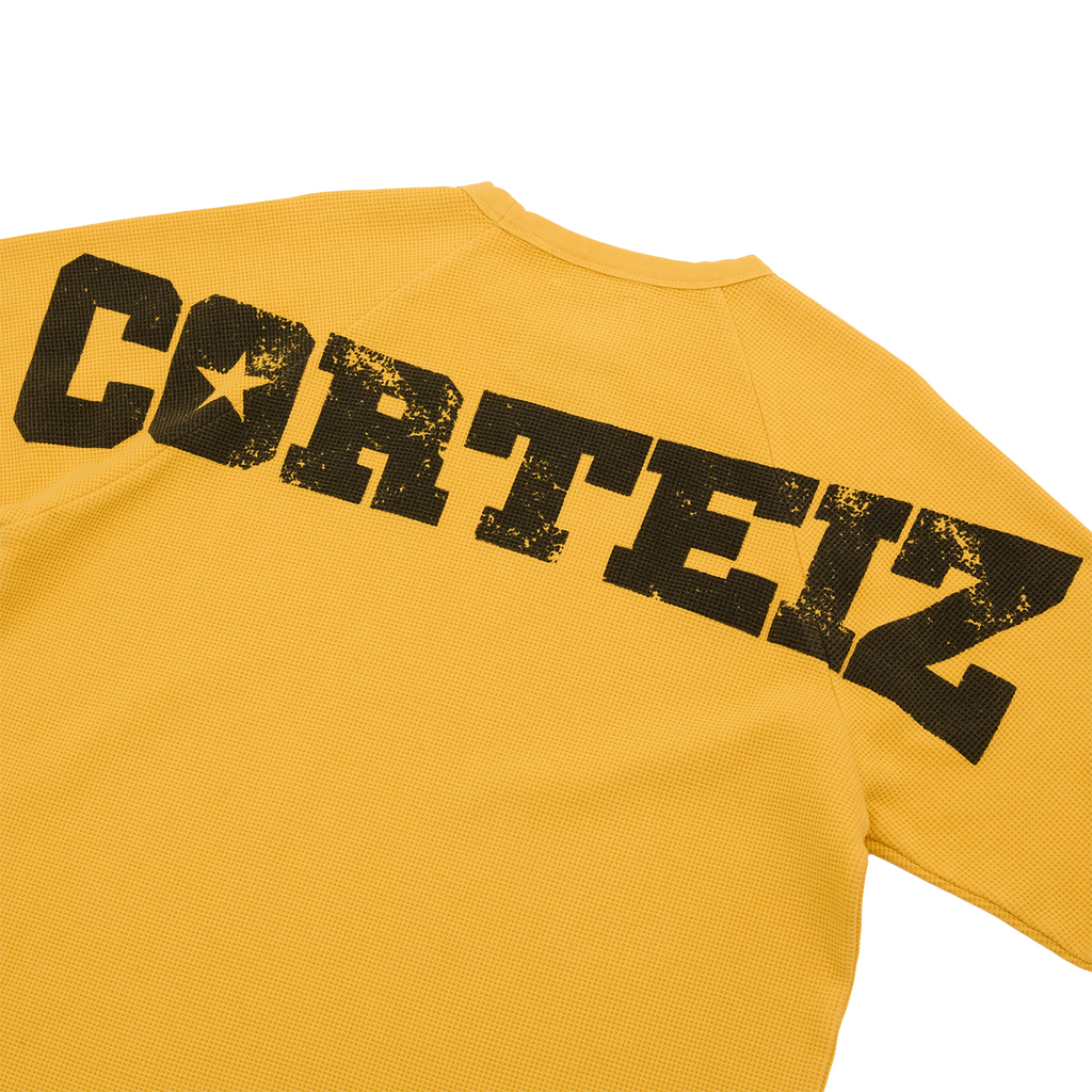 STAR RAGLAN WAFFLE THERMAL [YELLOW]
