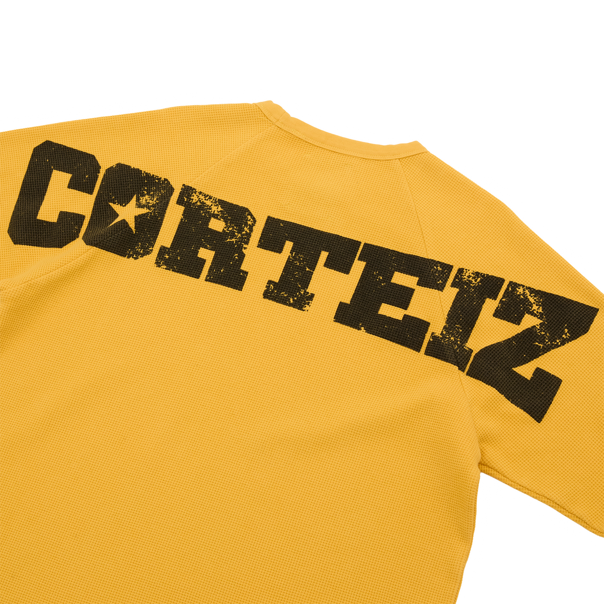 STAR RAGLAN WAFFLE THERMAL [YELLOW]