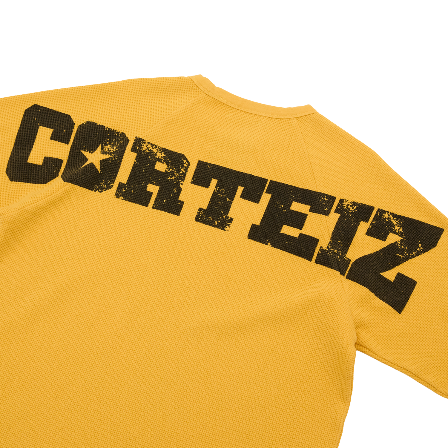 STAR RAGLAN WAFFLE THERMAL [YELLOW]