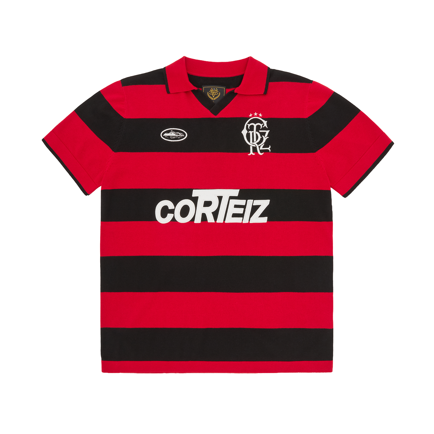 STRIPED KNIT JERSEY [RED]