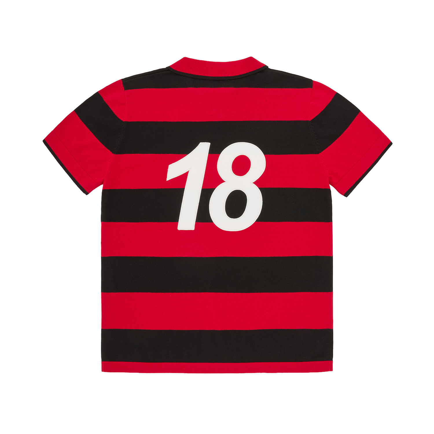 STRIPED KNIT JERSEY [RED]