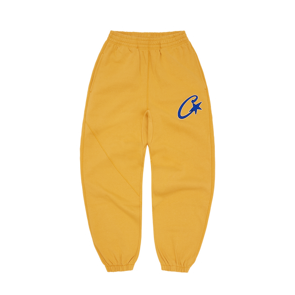 SATIN C STAR APPLIQUE JOGGERS [MUSTARD]