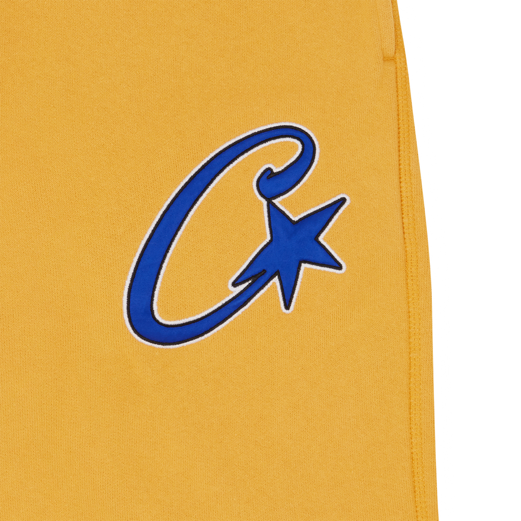 SATIN C STAR APPLIQUE JOGGERS [MUSTARD]