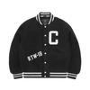 CASENTINO WOOL VARSITY JACKET [BLACK]