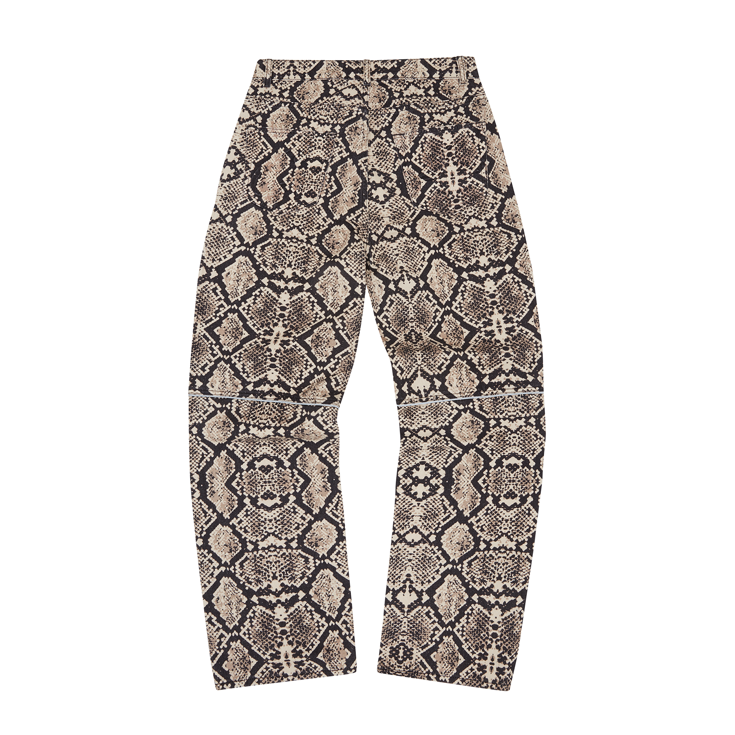 SNAKESKIN DENIM WORKWEAR PANT [BLACK/BEIGE]