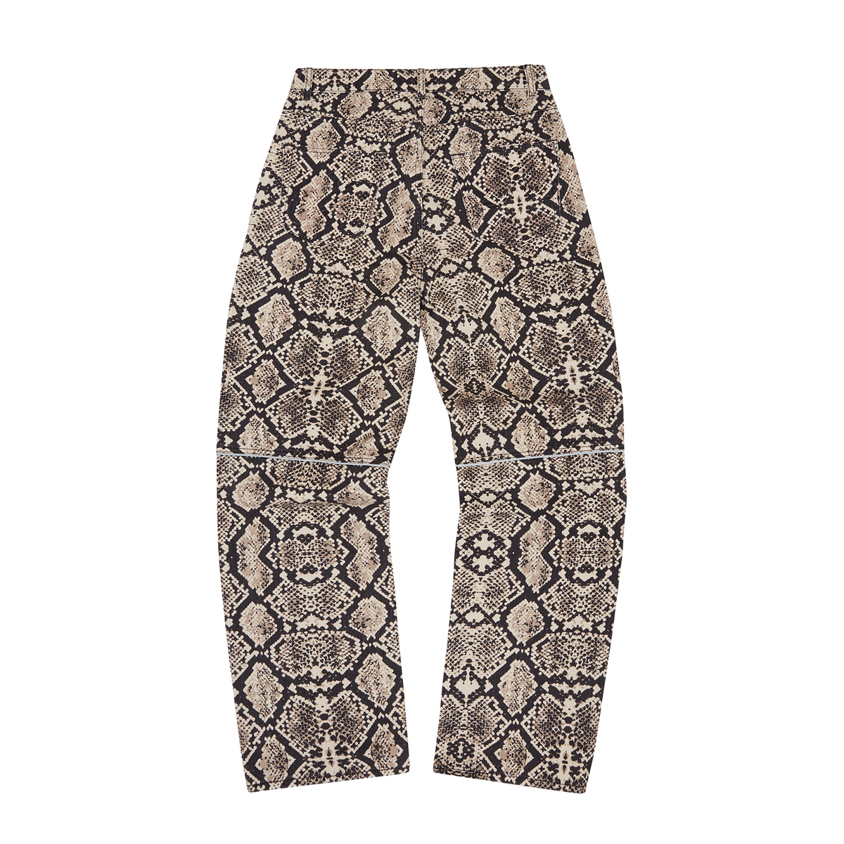 SNAKESKIN DENIM WORKWEAR PANT [BLACK/BEIGE]