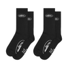 BLACK ALCATRAZ SOCKS [2 PACK]