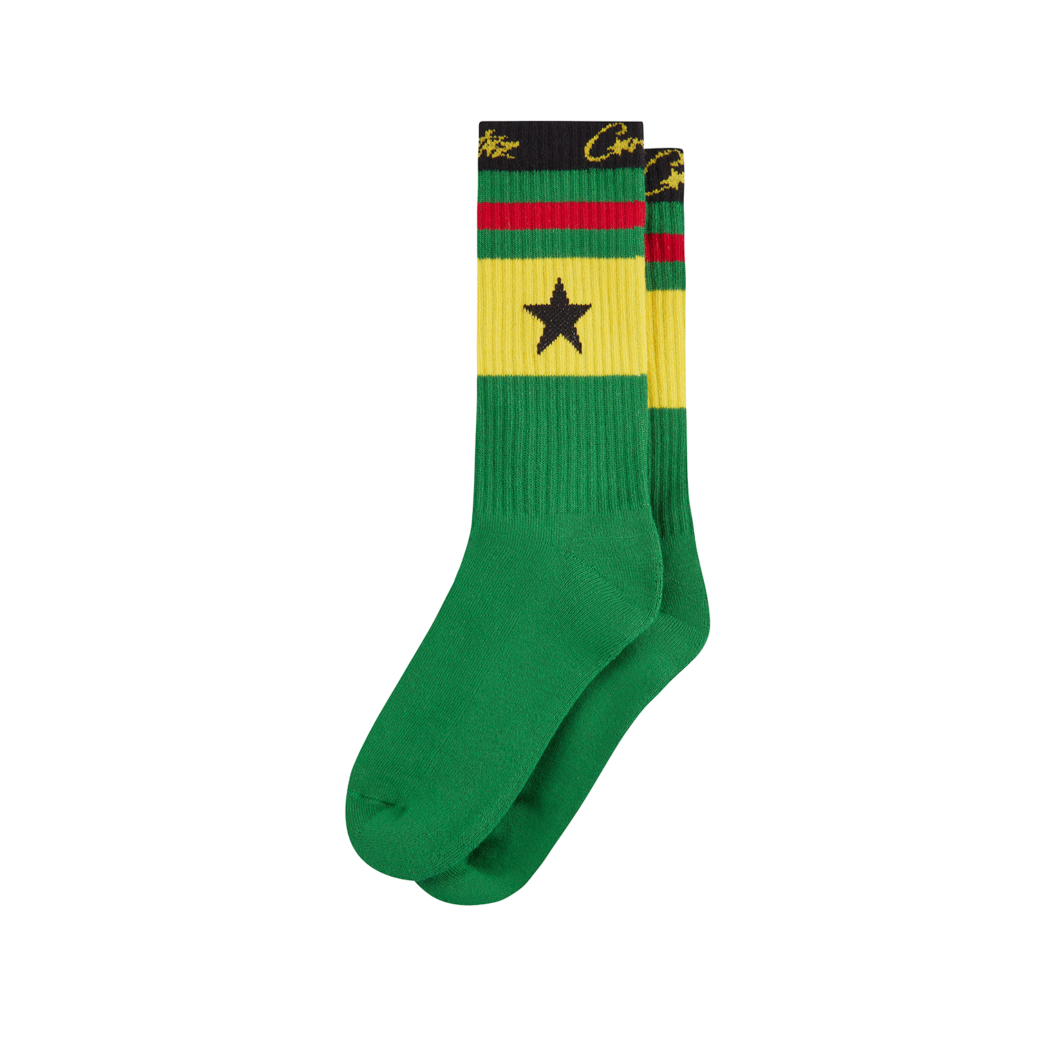 STARZ SOCKS [GREEN AND YELLOW]