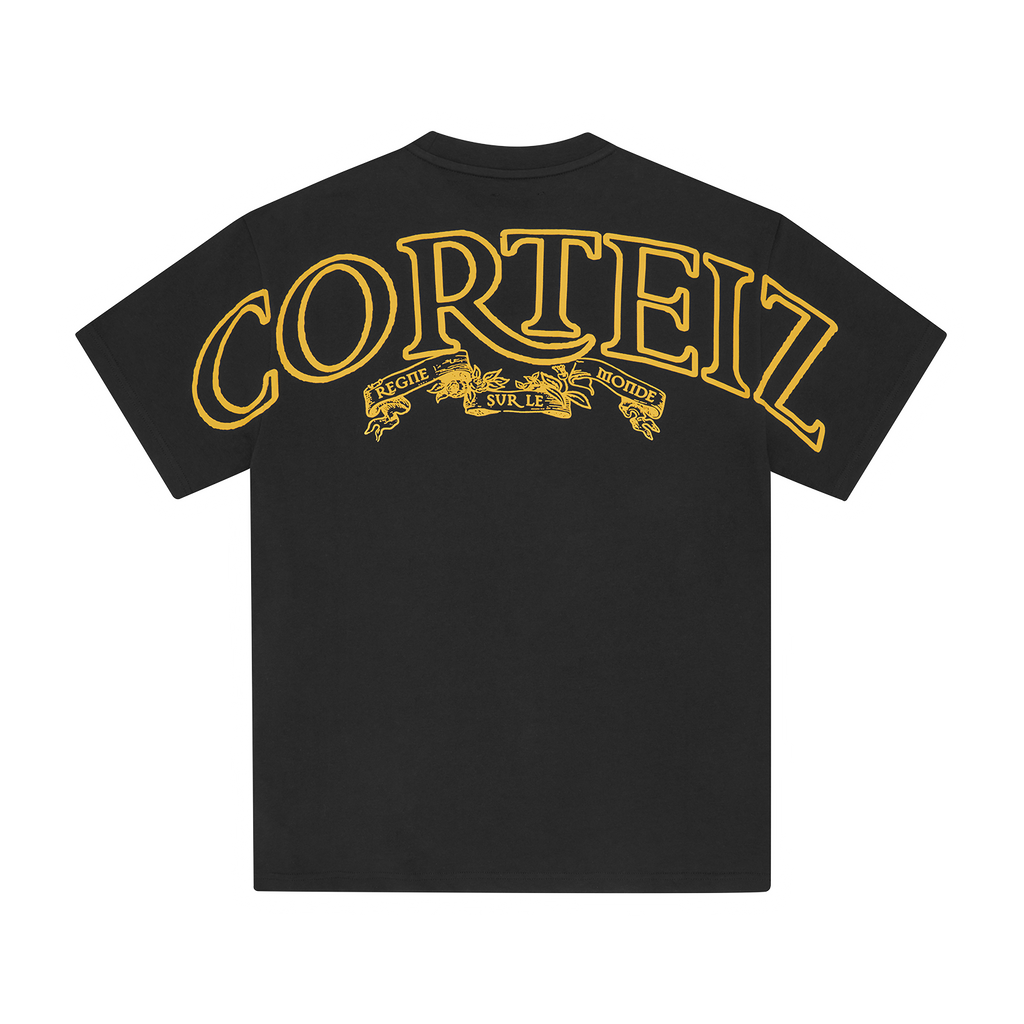 ROYALE HEAVYWEIGHT TEE [BLACK / YELLOW]