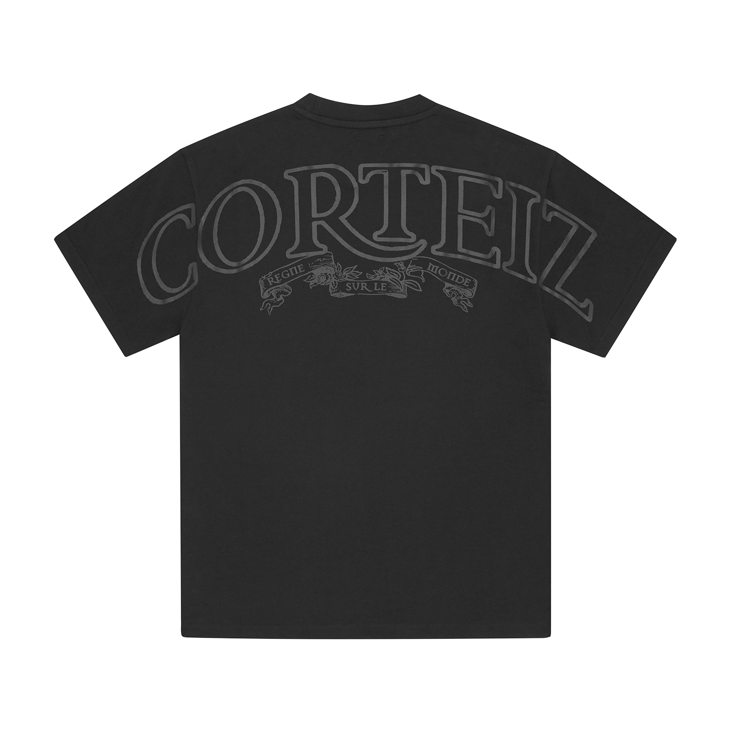 ROYALE HEAVYWEIGHT TEE [BLACK / BLACK]