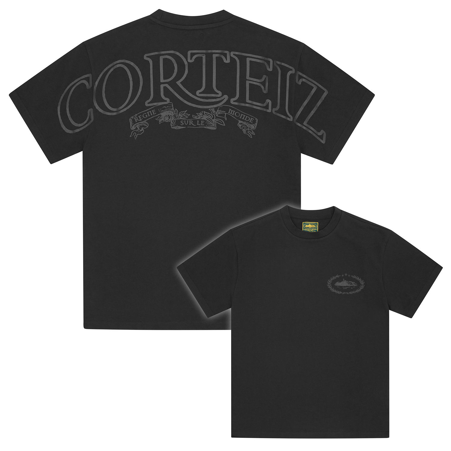 ROYALE HEAVYWEIGHT TEE [BLACK/BLACK]