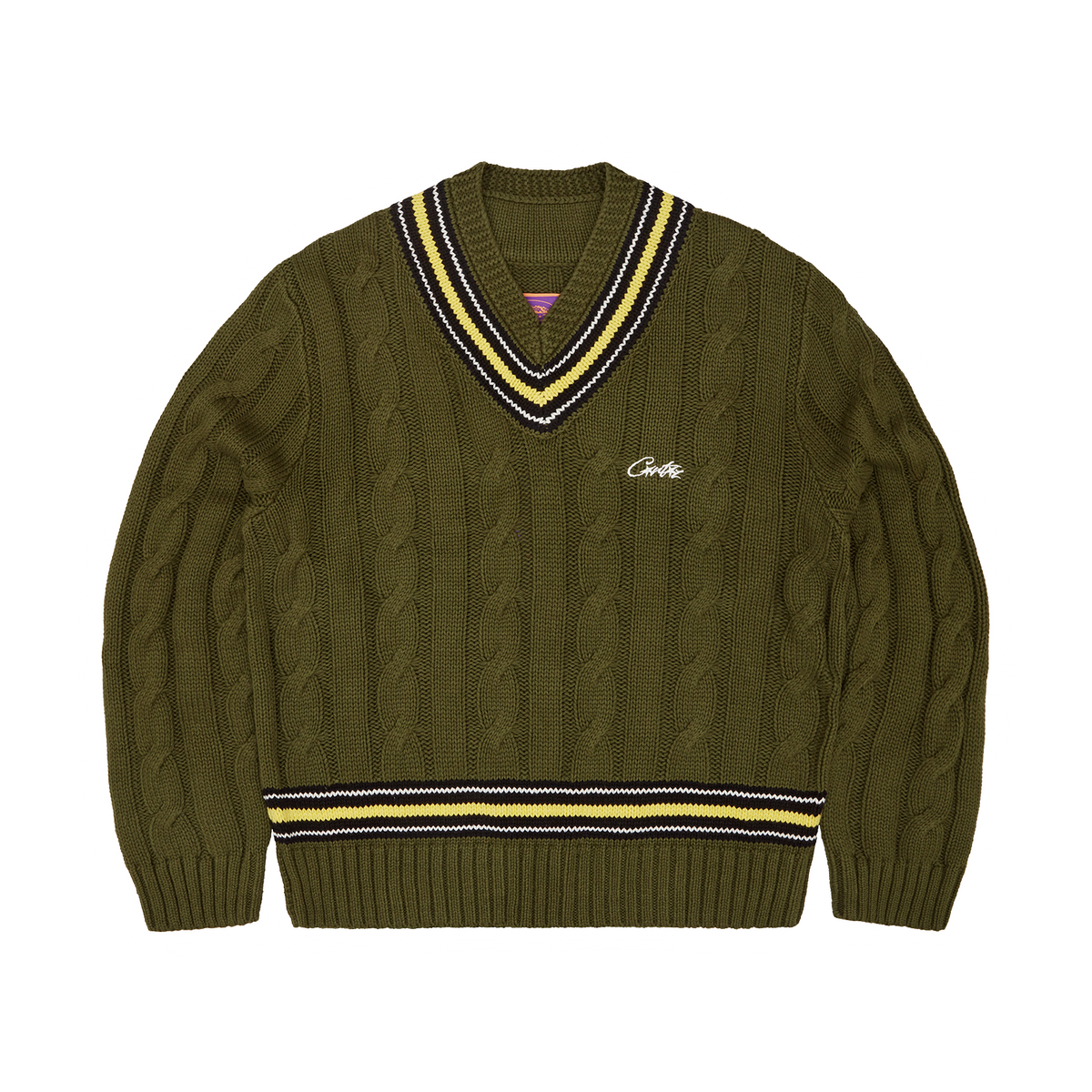 WIMBLEDON KNIT SWEATER [KHAKI]