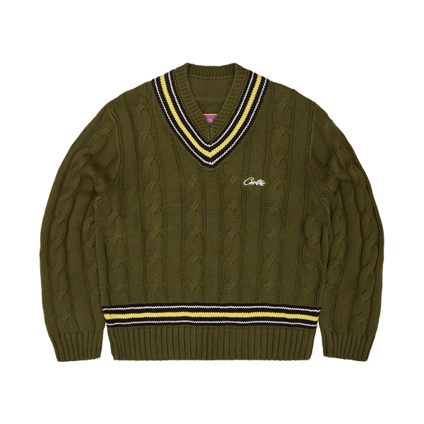 WIMBLEDON KNIT SWEATER [KHAKI]