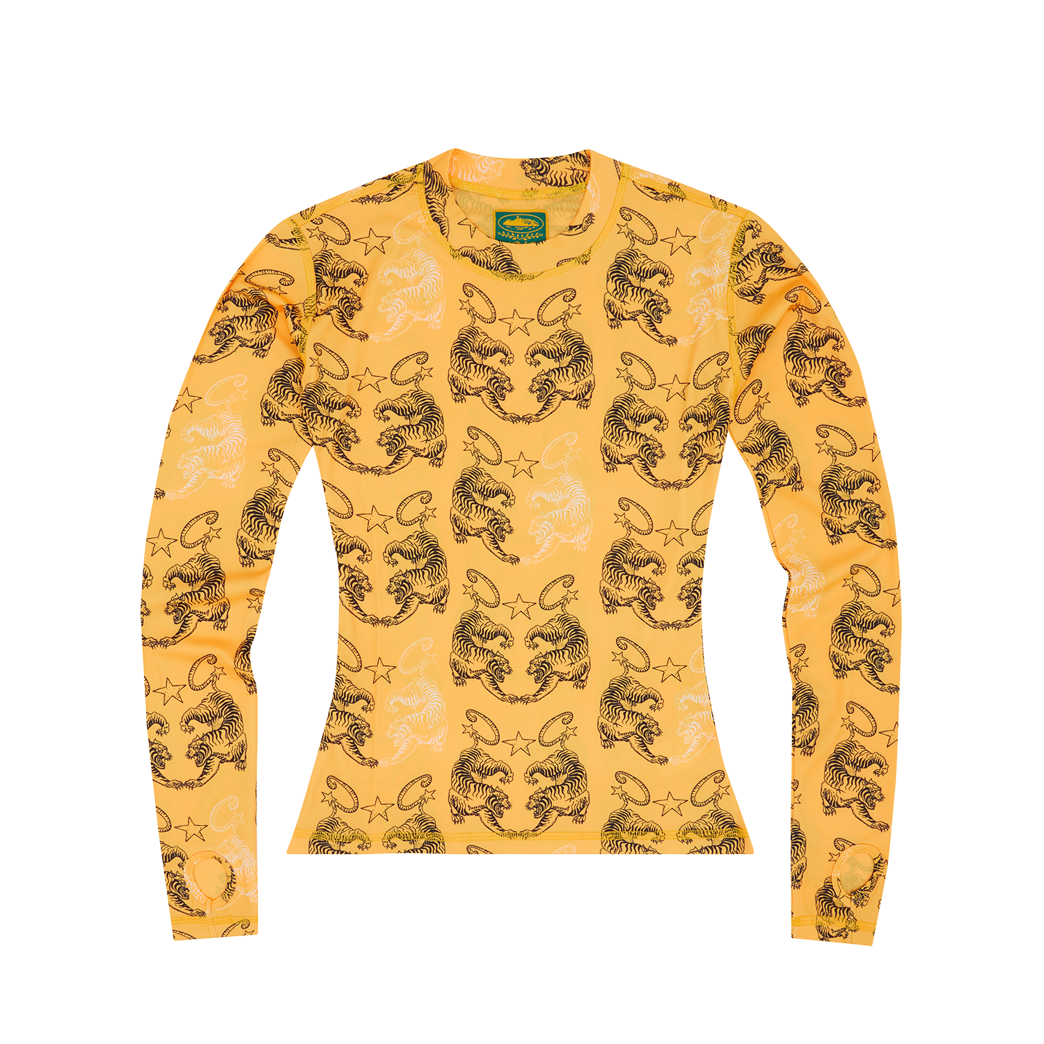 WOMENS TIGER MESH LONGSLEEVE [YELLOW]