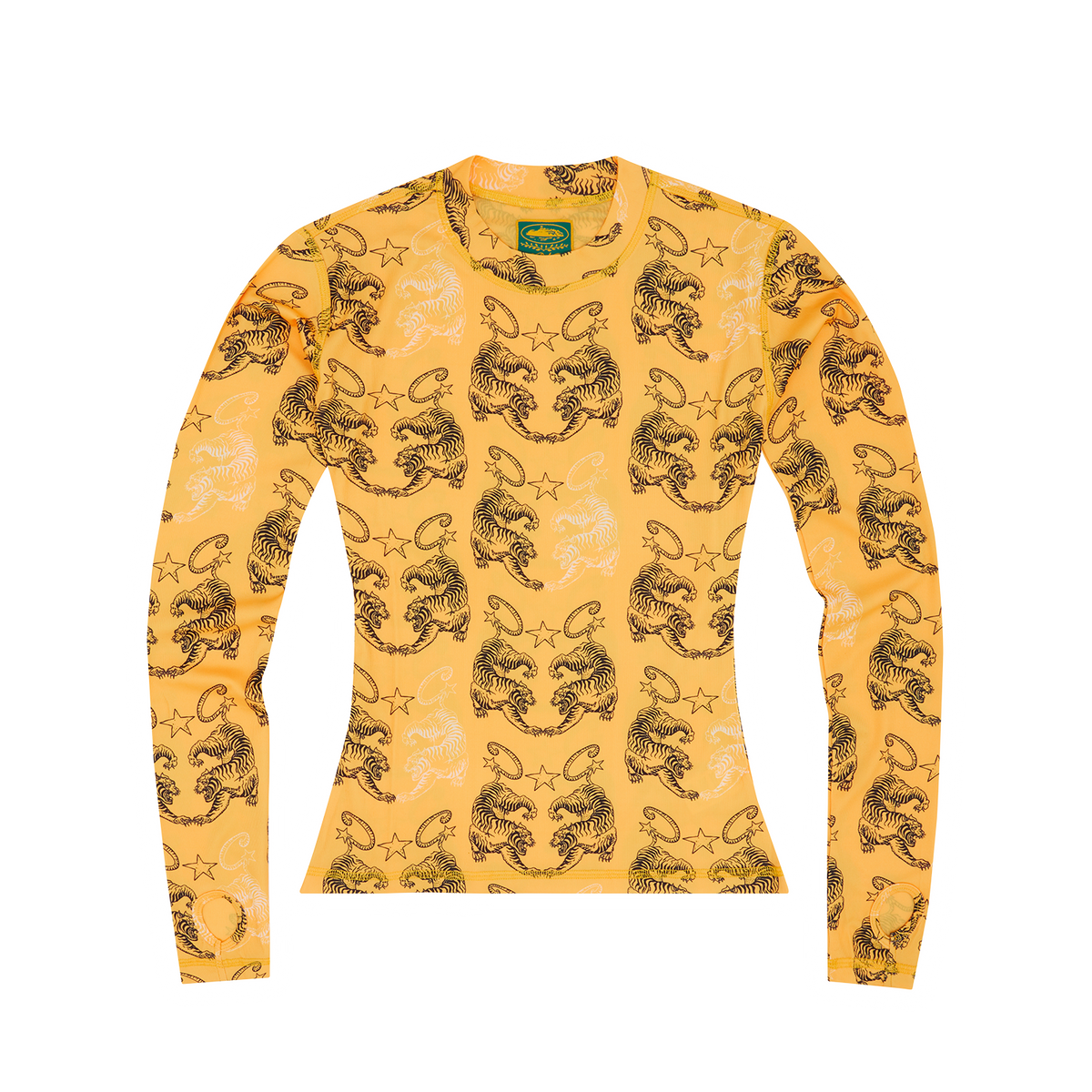 WOMENS TIGER MESH LONGSLEEVE [YELLOW]