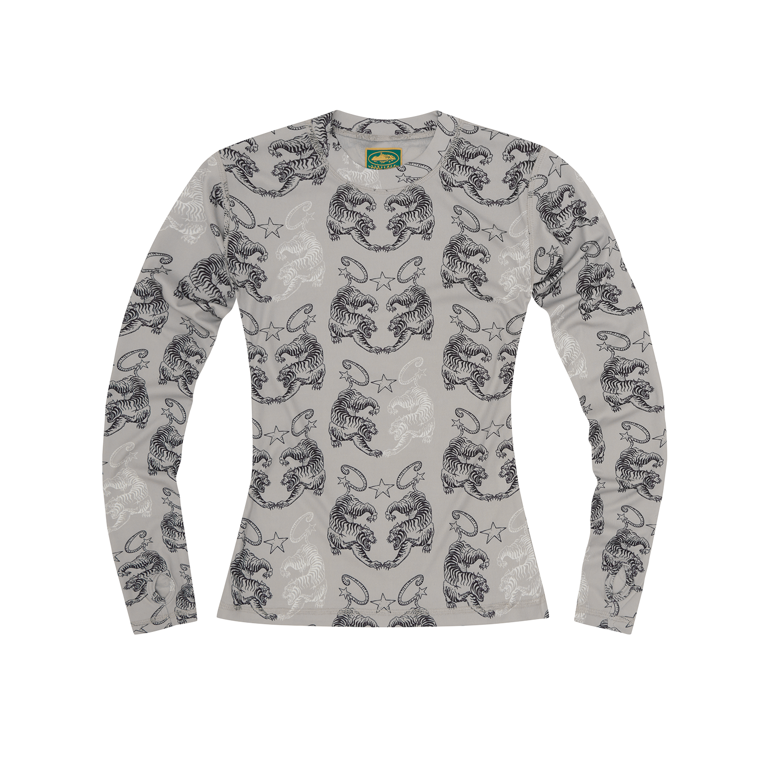 WOMENS TIGER MESH LONGSLEEVE [GREY]