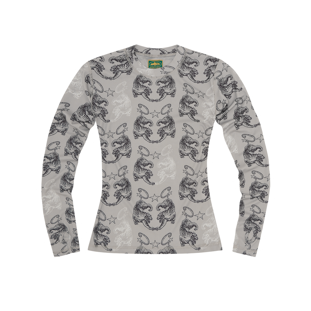 WOMENS TIGER MESH LONGSLEEVE [GREY]