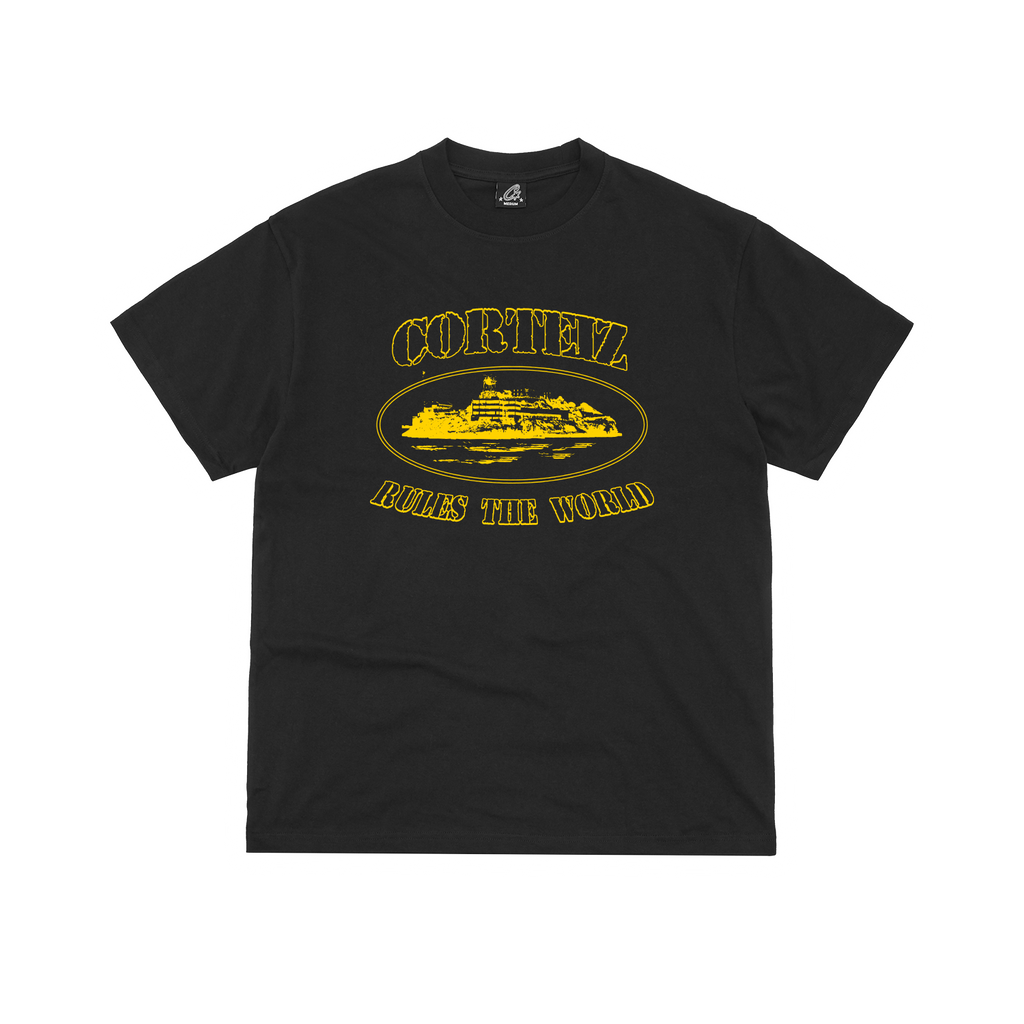 OG ALCATRAZ TEE [BLACK/YELLOW]