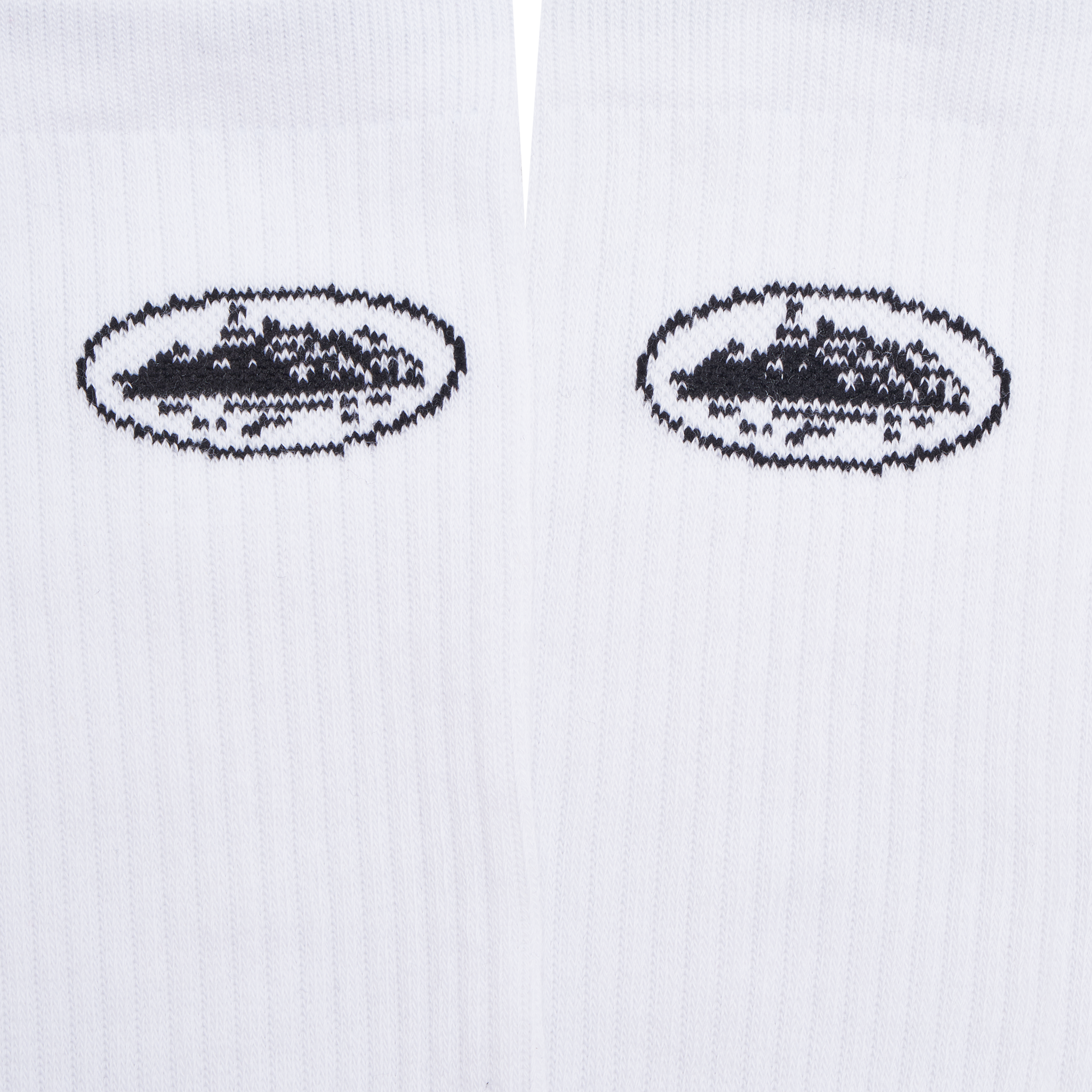 WHITE ALCATRAZ SOCKS [2 PACK]