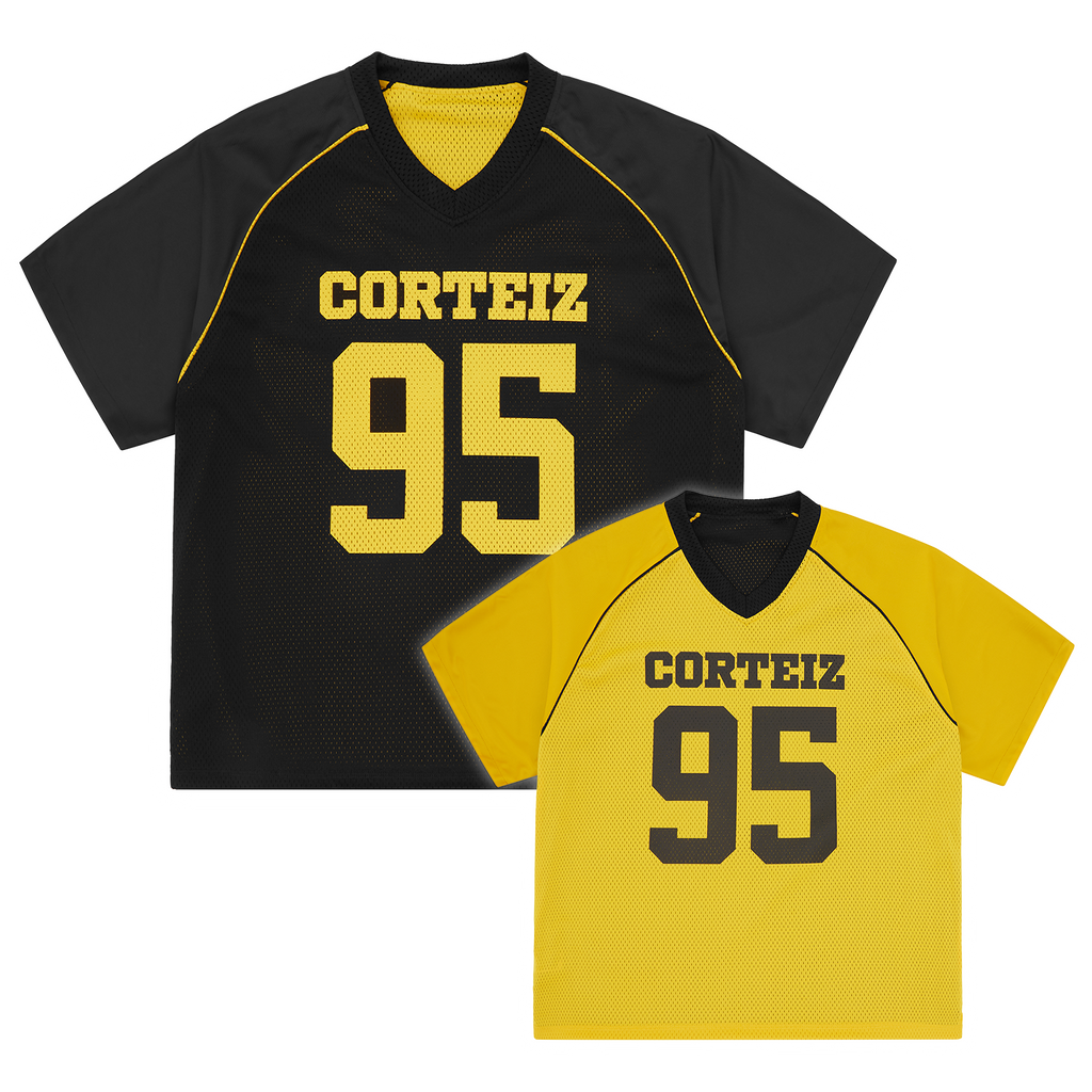 95 REVERSIBLE MESH JERSEY [BLACK / YELLOW]