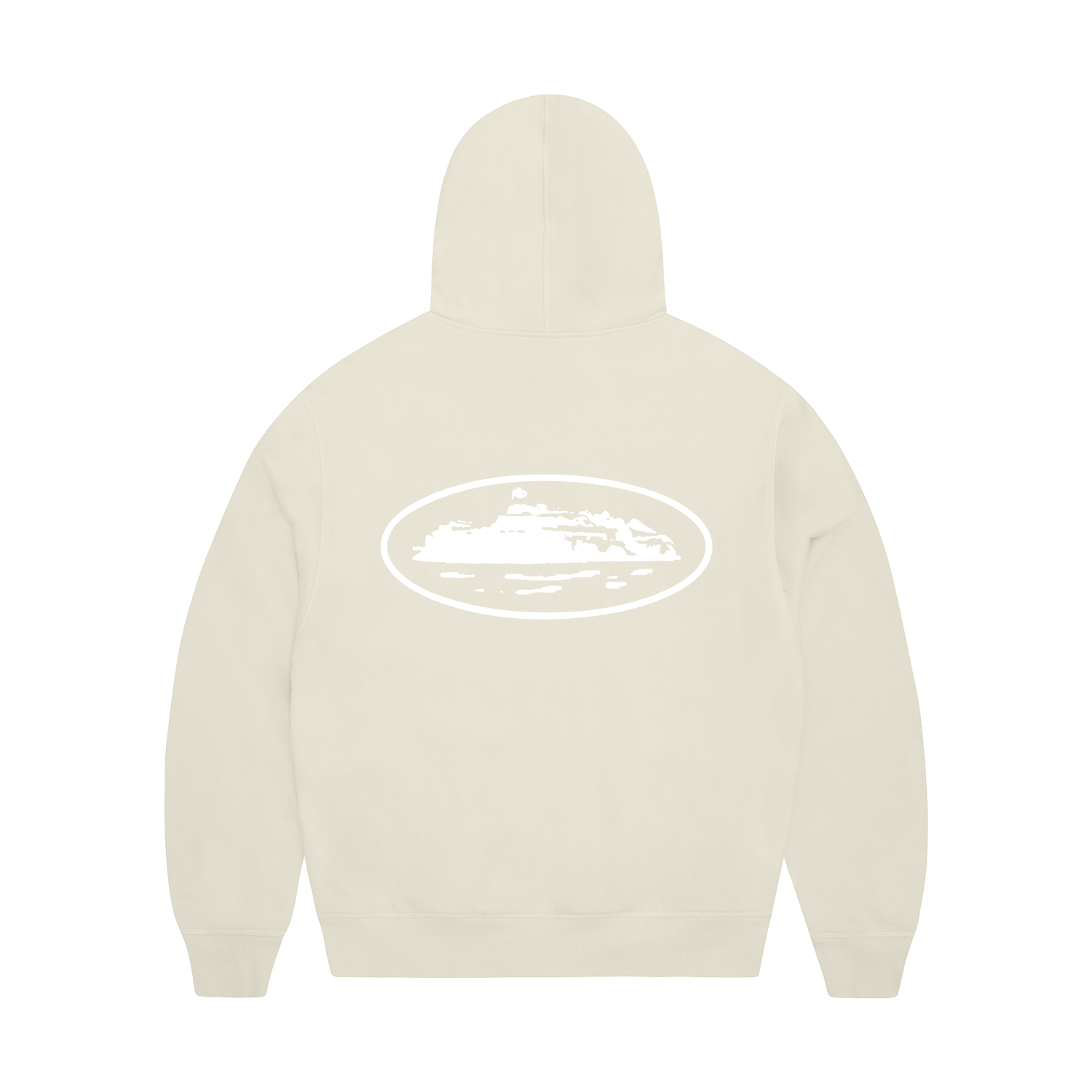 ISLAND PUFF PRINT ZIP HOODIE [OFF WHITE]