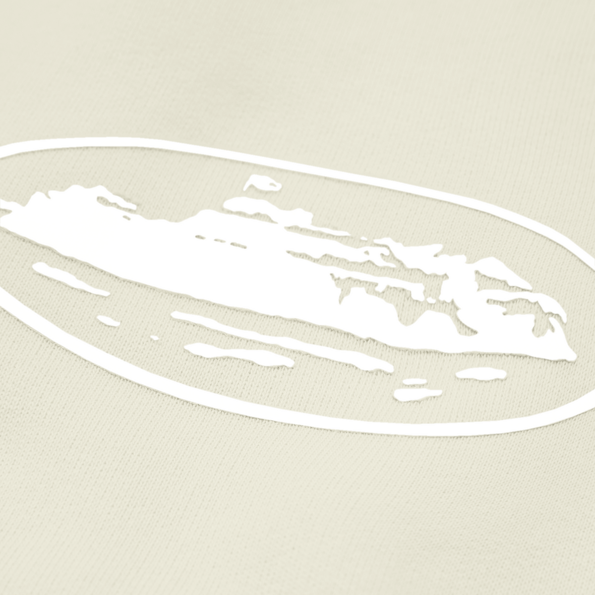 ISLAND PUFF PRINT ZIP HOODIE [OFF WHITE]