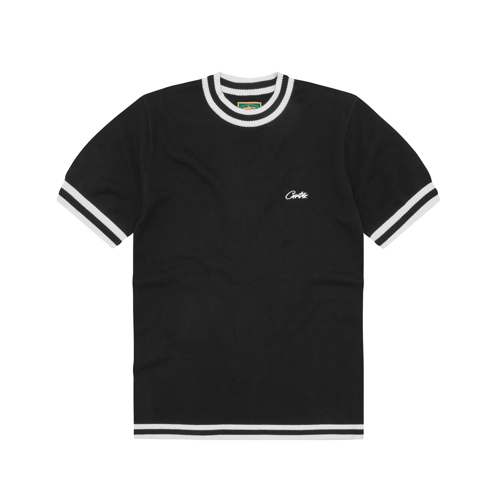 DEALA KNIT TEE [BLACK]