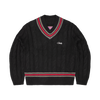 WIMBLEDON KNIT SWEATER [BLACK]