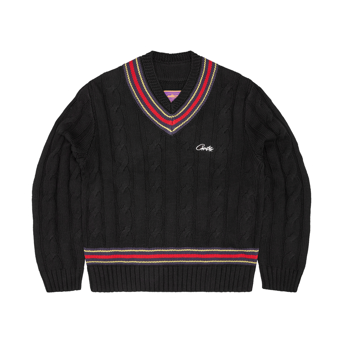WIMBLEDON KNIT SWEATER [BLACK]