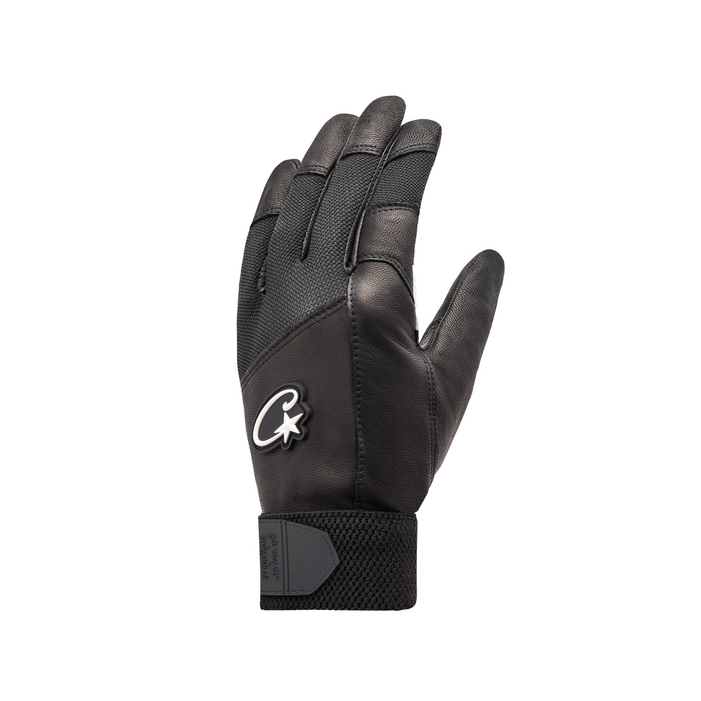 小物 corteiz glove Black Corteiz Leather Gloves - Black