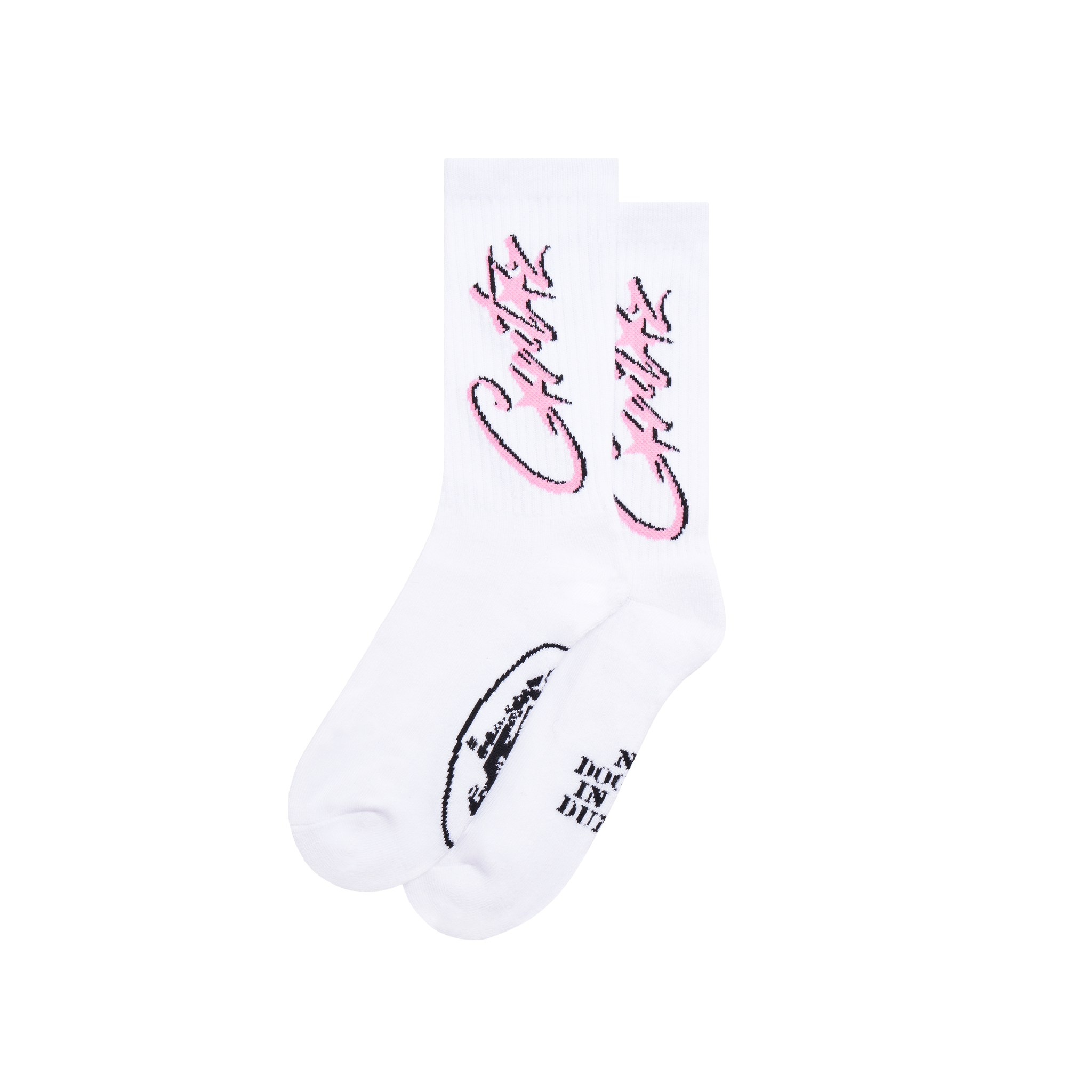 ALLSTARZ SOCKS [WHITE & PINK]