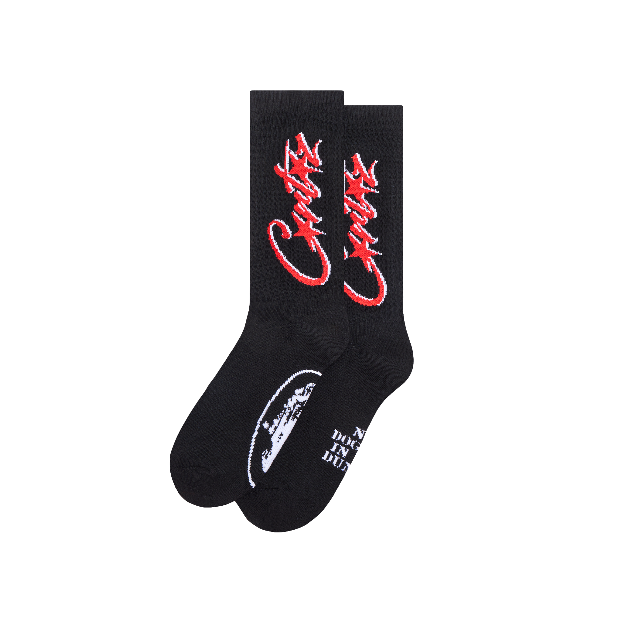 ALLSTARZ SOCKS [BLACK & RED]