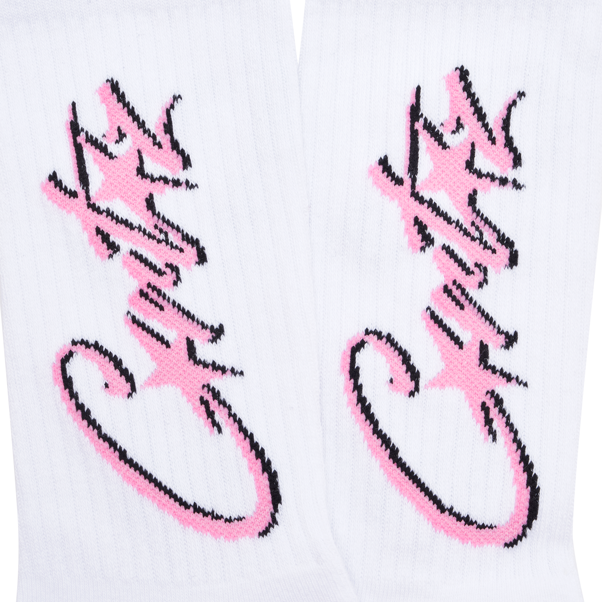 ALLSTARZ SOCKS [WHITE & PINK]