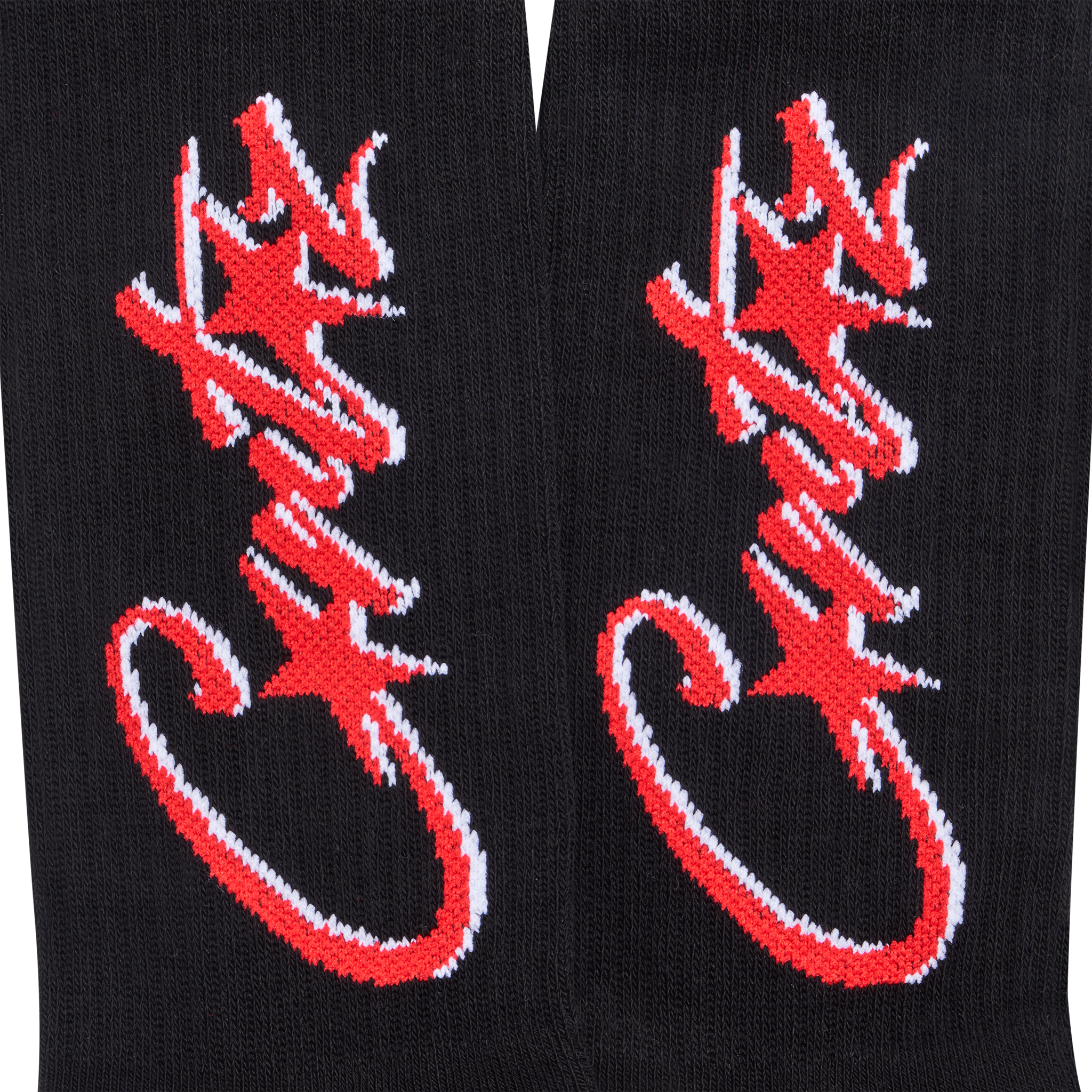 ALLSTARZ SOCKS [BLACK & RED]